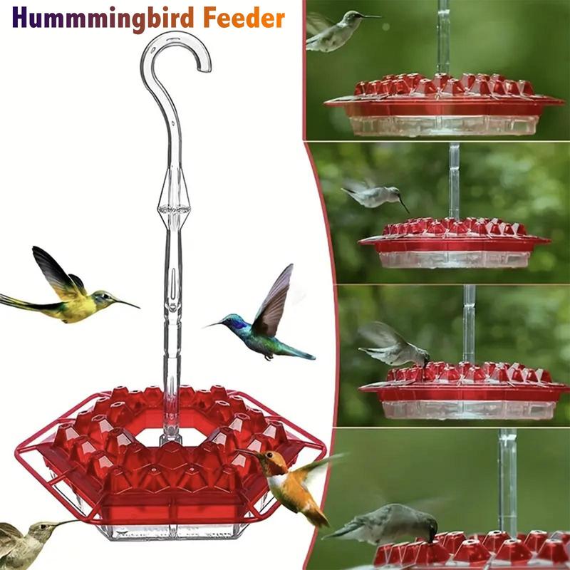 Hummingbird Feeder Tray – Hexagonal, Leak-Proof, Easy to Refill & Clean for Your Yard