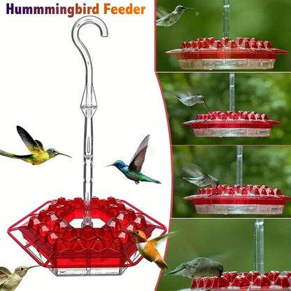 Hummingbird Feeder Tray – Hexagonal, Leak-Proof, Easy to Refill & Clean for Your Yard